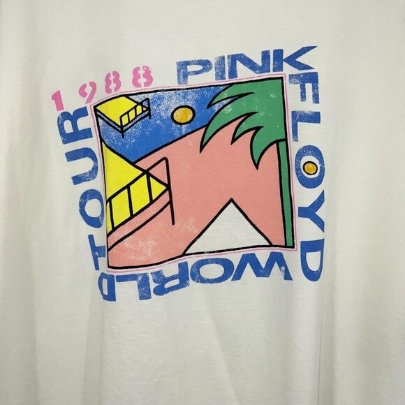 PINK FLOYD T-Shirt LUCKY Brand womens sz Med oversized graphic Vintage style tee - Picture 2 of 11